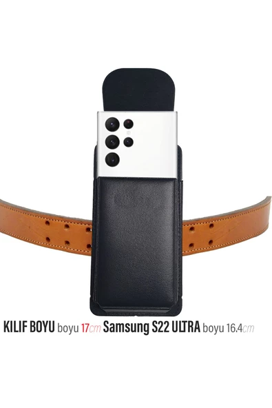 Samsung S22 Ultra Kılıf - Kemer Kılıfı Kapaklı Bel Telefon Kılıfı ürün görseli 1