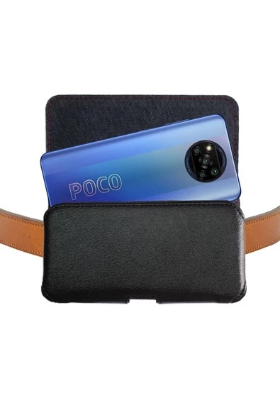 Poco X3 Pro  Uyumlu Kılıfı - Bel Kemer Kılıfı Kapaklı Mıknatıslı ürün görseli 1