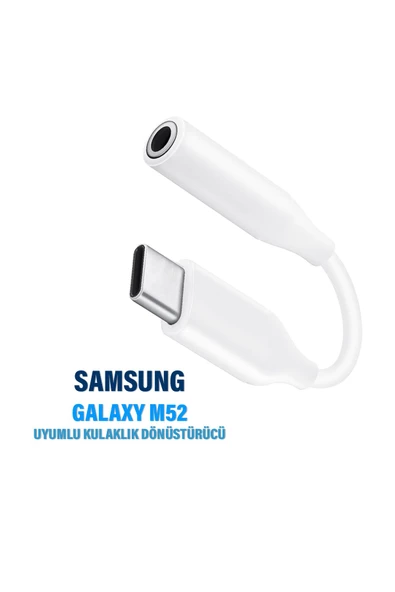 Samsung Galaxy M52 5G Kulaklık AUX Dönüştürcüsü TYPE-C Kulaklık Çevirici AUX Kablo ürün görseli 1