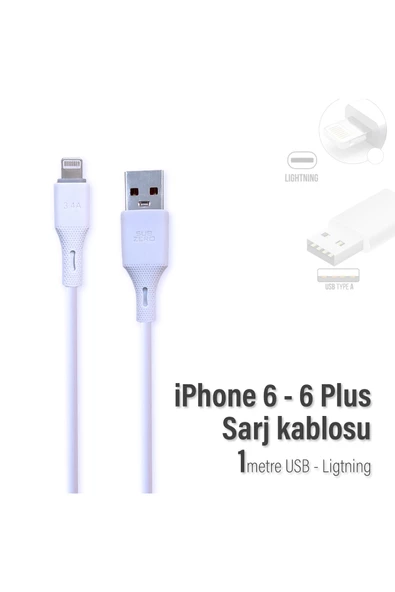 iPhone 6 - iPhone 6 Plus Şarj Kablosu ürün görseli 1
