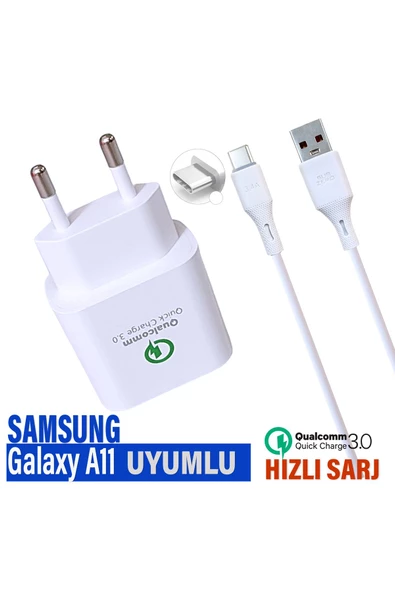 Samsung A11 Şarj Aleti HIZLI Şarj Adaptörü  Type-C Kablosu ürün görseli 1
