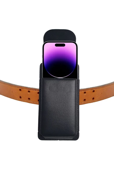 iPhone 14 Pro Max Uyumlu Kılıf Kemer Kılıfı Kapaklı Mıknatıslı Bel Kılıf ürün görseli 1