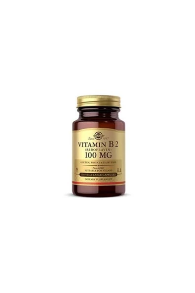 Solgar Vitamin B2 Riboflavin 100 mg 100 Tablet ürün görseli 1
