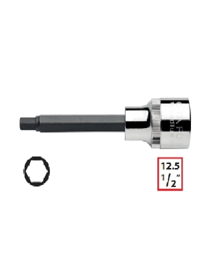 Ceta Form C28S-H14L 1/2 " Allen Uçlu Lokma (Uzun Tip) - 14 x 100 mm" ürün görseli 1