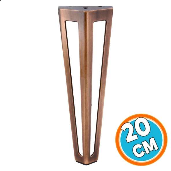 Mobilya Koltuk Konsol Tv Ünite Masa Ayağı Metal Ayakları 20 Cm Antik Bakır ürün görseli 1