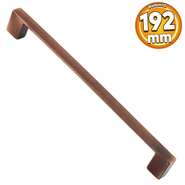 Kale Kulp Metal 192 mm Eskitme Antik Bakır Mobilya Mutfak Çekmece Kapak Dolap Kulpu Kulbu Kulpları ürün görseli 1