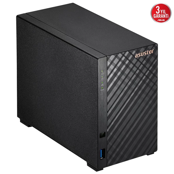Asustor AS1102TL Realtek RTD1619B QC 1 GB Ram (2x22TB Desteği) Nas Sunucu Disksiz ürün görseli 1