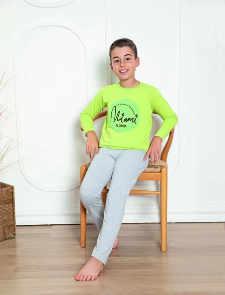 Donex Erkek Çocuk Uzun Kollu Pijama Takımı 502 ürün görseli 1