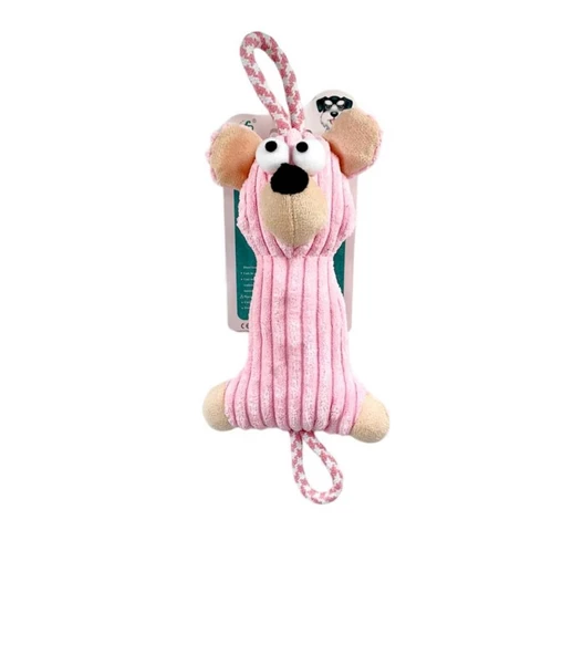 Nanbell W559 Kedi ve Köpek Peluş Dişlik Oyuncak 38-15cm Pembe ürün görseli 1