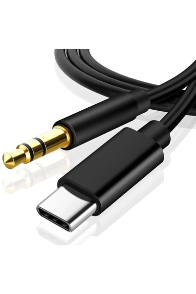 Samsung Xiaomi Uyumlu Aux Kablosu Type-C To Jack Çevirici Dönüştürücü Kablo ürün görseli 1
