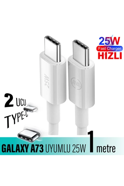 Samsung Galaxy A73 5G Şarj Kablosu Type C Hızlı Şarj Kablosu 25W ürün görseli 1