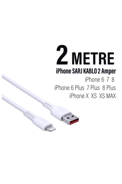 iPhone 7 iPhone 7 Plus 2 metre Şarj Kablosu ürün görseli 1