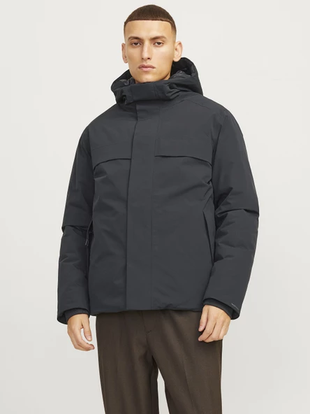 JACK JONES Erkek Softshell Su Geçirmez Kapüşonlu Mont Ceket 12259457 ürün görseli 1