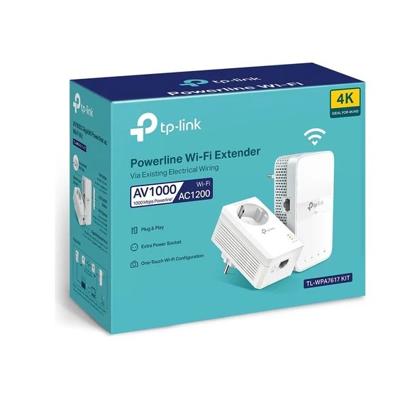 TP-LINK TL-WPA7617 KIT Powerline Adapter - Resim 2