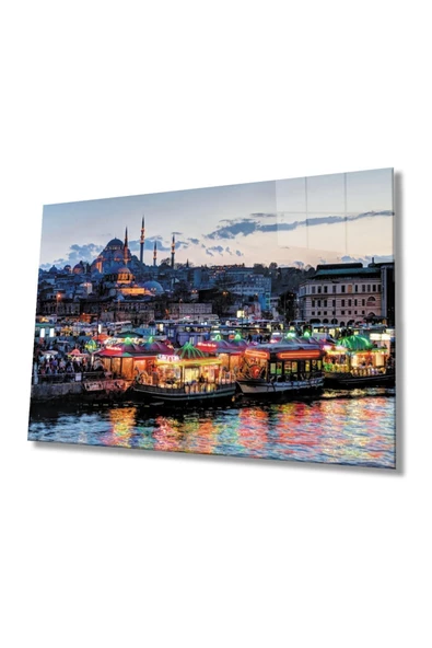 AlpiLeo Istanbul Manzara 4mm Dayanıklı Alp Özel Cam Tablo Temperli Cam ürün görseli 1