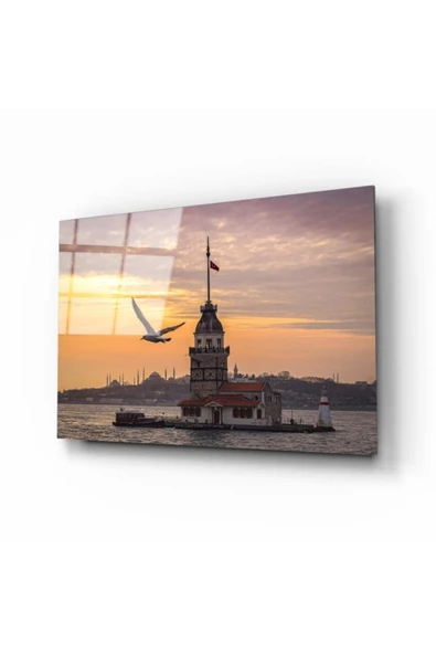 AlpiLeo Kız Kulesi 2 Alp Özel Cam Tablo ürün görseli 1