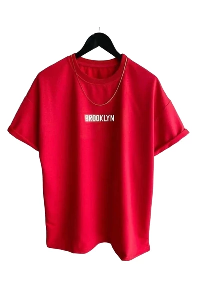 Unisex Brooklyn Baskılı Oversize Tshirt ürün görseli 1