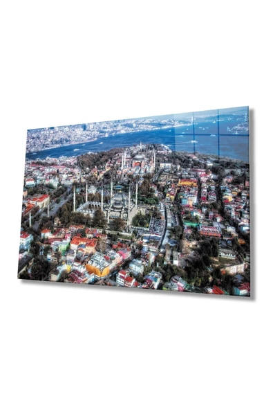 AlpiLeo Istanbul Manzara 4mm Dayanıklı Alp Özel Cam Tablo Temperli Cam ürün görseli 1