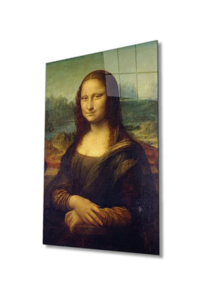 AlpiLeo Mona Lisa Portresi Sanat Alp Özel Cam Tablo, Ev Ve Ofis Duvar Dekoru ürün görseli 1