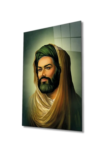AlpiLeo Hz. Ali Dini Islami Alp Özel Cam Tablo Ev Ve Ofis Duvar Dekoru ürün görseli 1
