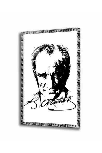 AlpiLeo Alp Özel Atatürk Imzalı Cam Tablo ürün görseli 1