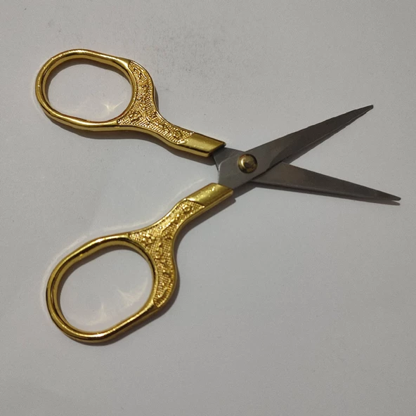 Hagiki Altın Rengi Işlemeli Küçük Makas 1 Adet ürün görseli 1