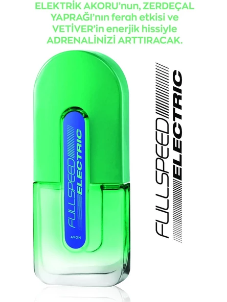 Avon Full Speed Electric Erkek Parfüm EDT 75 ml ürün görseli 1