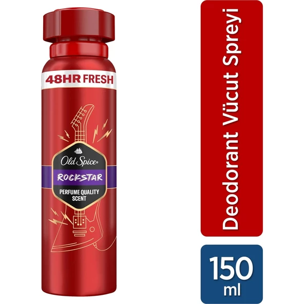 Old Spice Rockstar Erkek Deodorant Vücut Spreyi 150 ml ürün görseli 1