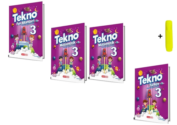Kırmızı Beyaz Yayınları 3. Sınıf Tekno Matematik Fen Türkçe Seti ürün görseli 1