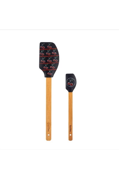 Tantitoni Füme Desenli 2 li Silikon Spatula Seti ürün görseli 1