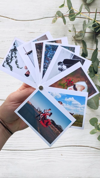 Kişiselleştirilebilir 20 Fotoğraflı Yelpaze Şeklinde Albüm (10x7.5cm) ürün görseli 1