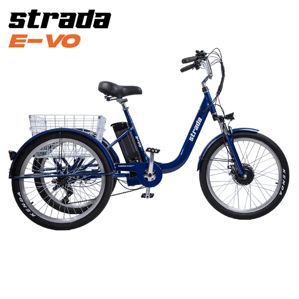 Strada E-VO Mekanik Disk 24 Jant Üç Tekerlekli Elektrikli Bisiklet ürün görseli 1
