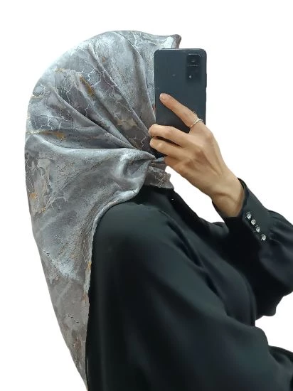 AKER İPEK KREP SATEN EŞARP 8925701 - Resim 2