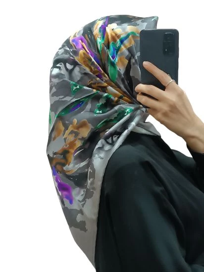AKER İPEK KREP SATEN EŞARP 8900701 - Resim 5