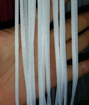 İP MODEL BEYAZ RENK İP PERDE 180 Cm En 280 cm Boy  2 mm şeritler halinde hazır ip perde ürün görseli 1