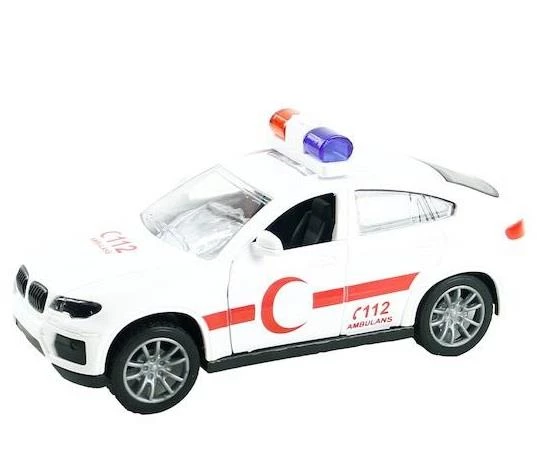 Ambulans Arabası Sürtmeli Plastik - JW567-062 ürün görseli 1