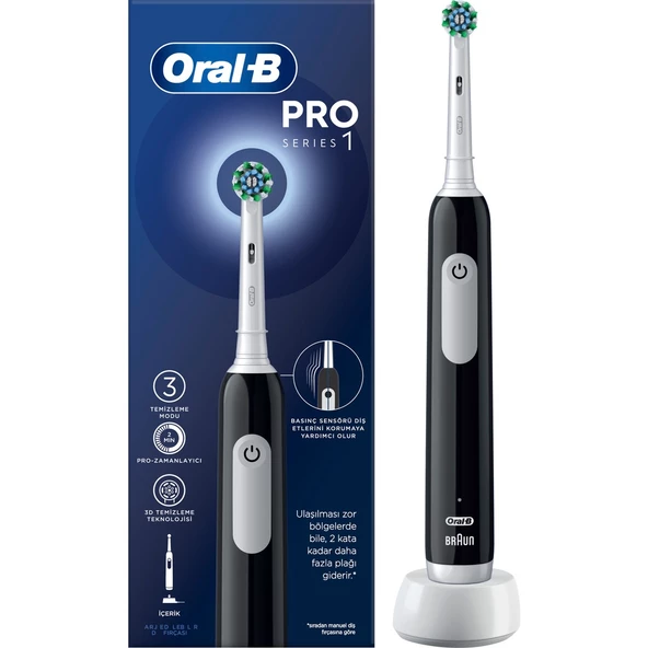 Oral-B Pro Series 1 Siyah Şarjlı Diş Fırçası ürün görseli 1