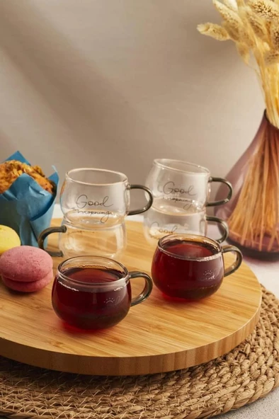 Perotti Cozy Morning 6 Lı Cam Kupa 150 Ml 15522 ürün görseli 1