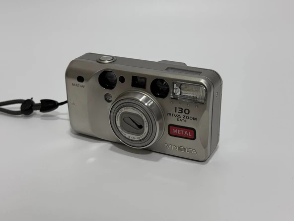 Minolta 130 Riva Zoom 35mm Filmli Fotoğraf Makinası 2.El ürün görseli 1