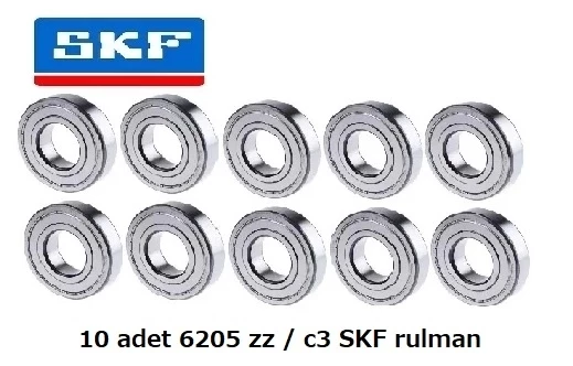10 Adet Skf 6205 zz / C3 Rulman Made İn İtaly ürün görseli 1