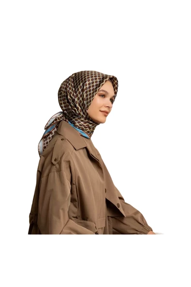 ARMİNE  DJ SAF İPEK EŞARP 9226D (S) - Resim 5