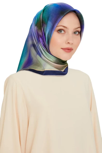 ARMİNE  DJ SAF İPEK EŞARP 9233D (S) - Resim 5