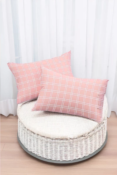 Upstyle Modern ve Şık tasarım  Yastık Kılıfı Pembe 50x70 Cm ürün görseli 1