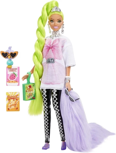 Barbie Extra Neon Saçlı Bebek HDJ44 ürün görseli 1