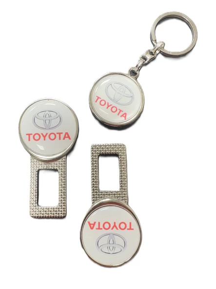 Toyota Corolla C-hr Rav4 Auris Yaris Uyumlu İkaz Ses Susturucu Metal Toka 1 Çift Anahtarlık 1 Adet ürün görseli 1