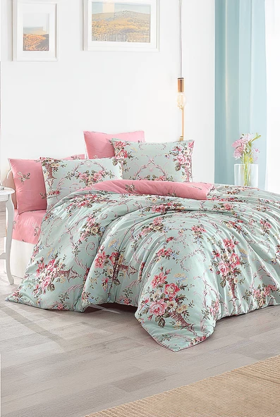 Upstyle Tek Kişilik %100 Pamuk Piti Örgülü Pike Takımı Mint 160 x 235 Cm ürün görseli 1