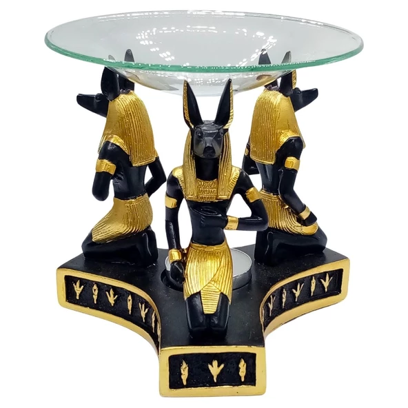 Anubis Buhurdanlık Esansiyel Yağ Brülörü Antik Mısır Firavun ürün görseli 1