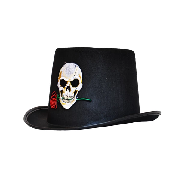 Halloween Cadılar Bayramı Kuru Kafa Figürlü Lüks Şapka ürün görseli 1