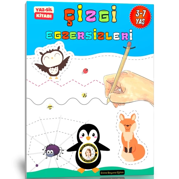 3-7 Yaş Çizgi Egzersizleri YAZ-SİL Kitabı ürün görseli 1