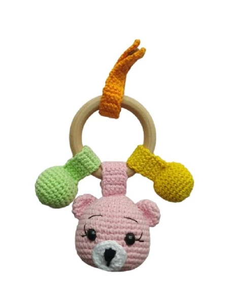 Pembiş Çıngırak Amigurumi Organik Oyuncak ürün görseli 1